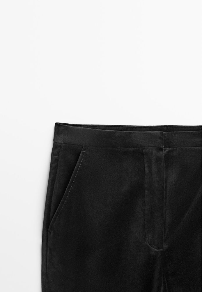 Pantaloni Massimo Dutti din catifea