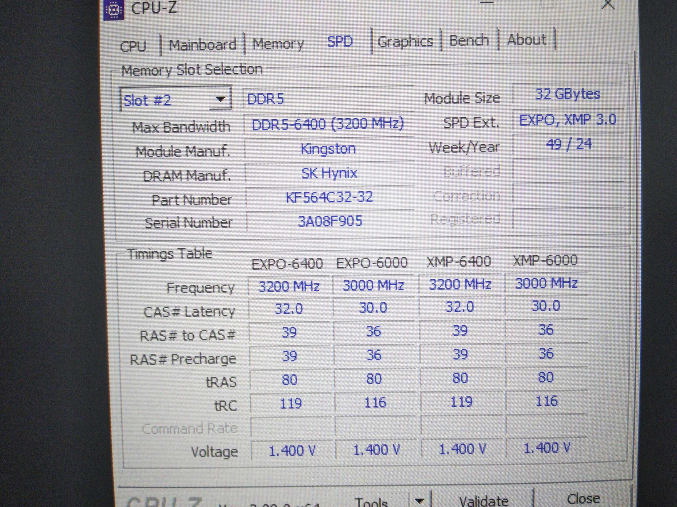 kingston fury DDR5 32gb 6400Mhz ram памет