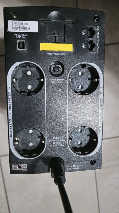 FARA baterii - APC Back-UPS 1400 - BX1400U-GR