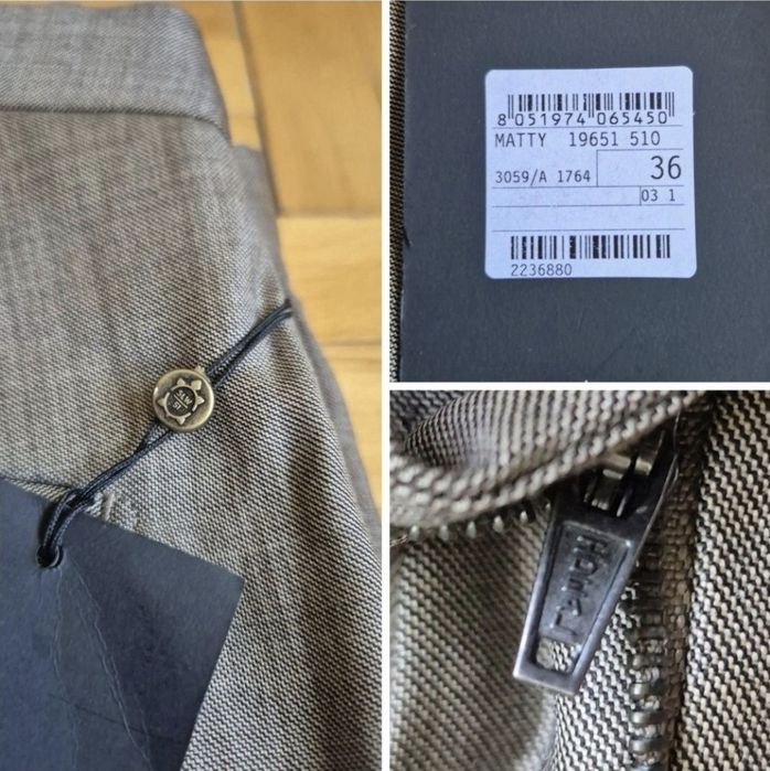 Pantaloni de lux Incotex, model "1951 Tapered Fit" - W36