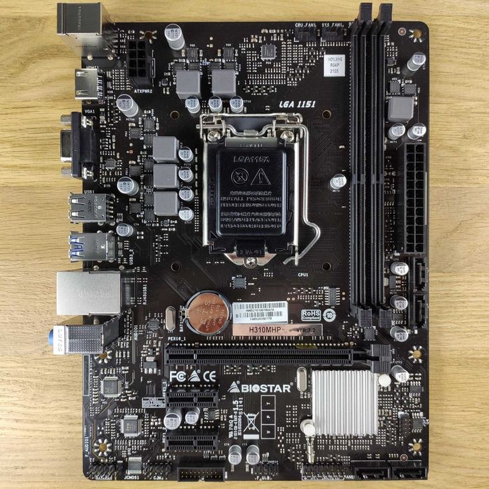 Biostar H310+i3 9100f+4gb ОЗУ+Nvidia geforce 210+Cooler