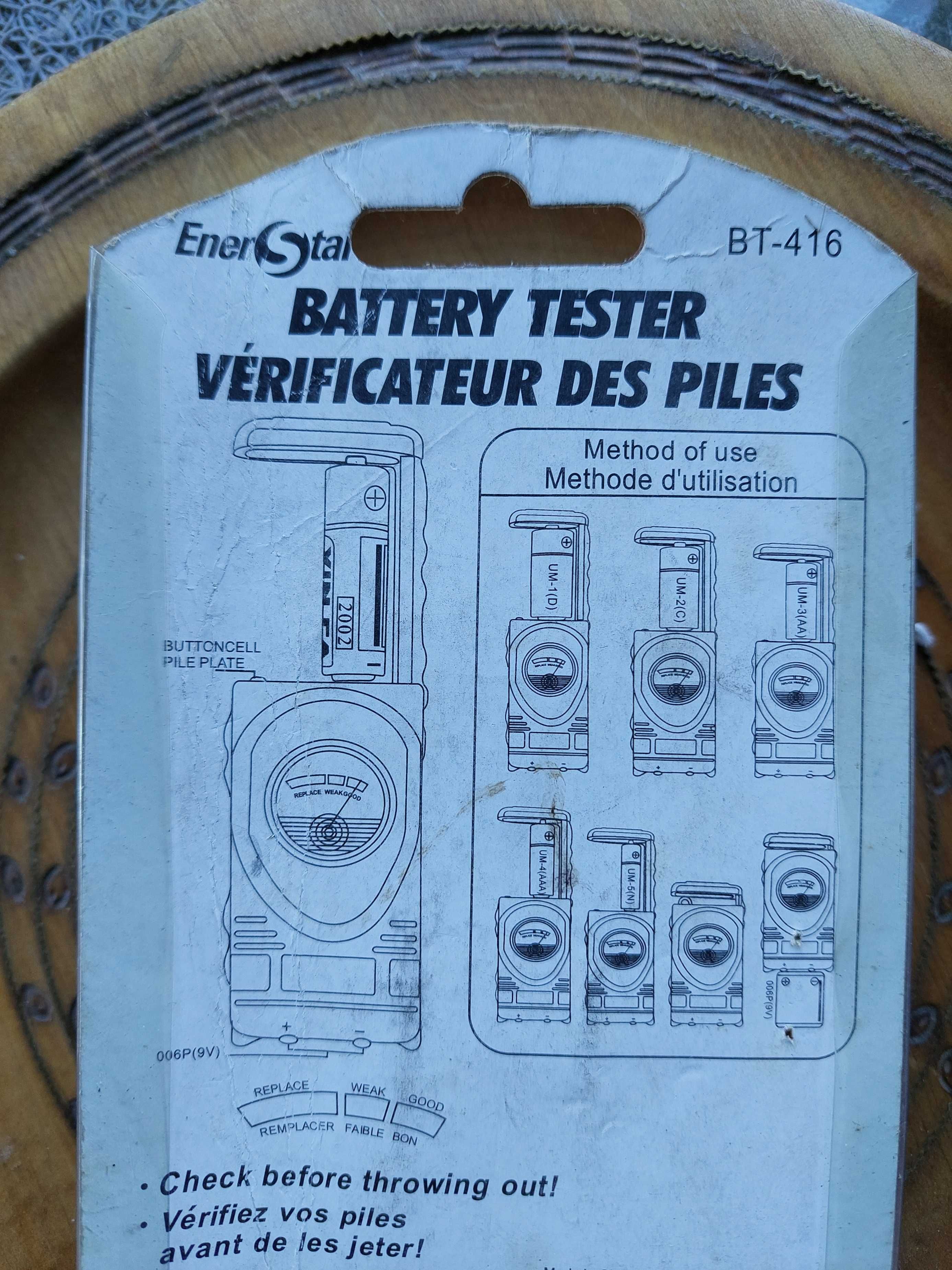 Tester baterii acumulatori AA / AAA 1,2V 1,5V 9V