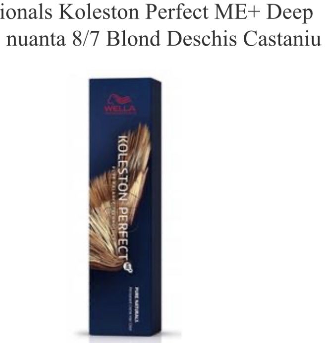 Vand vopsea de par wella koleston perfect 8/7