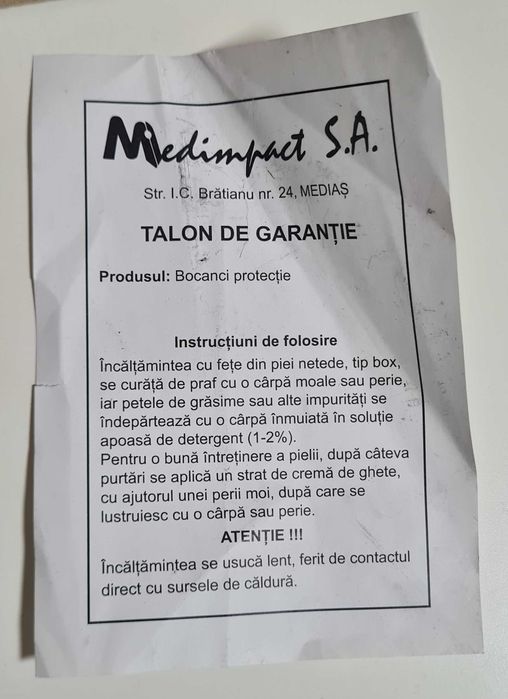 Bocanci piele pentru bărbați