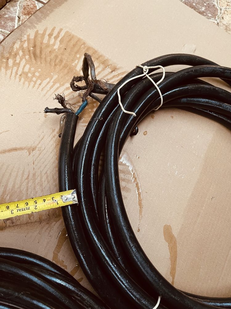 Cablu f gros 2cm trifazic cupru 16m