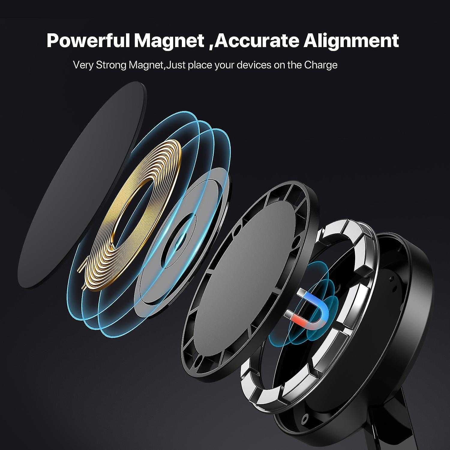 statie incarcare dedicata apple gadgets, compatibil si cu husa magsafe