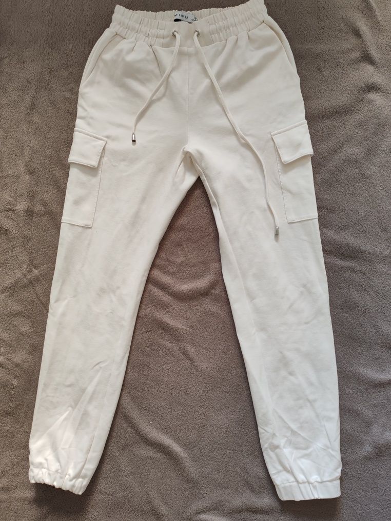 Pantaloni albi xxs