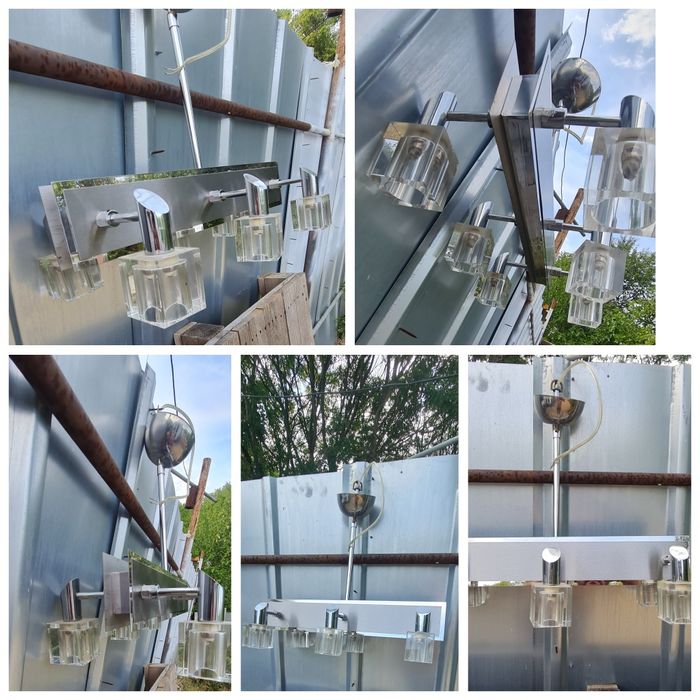 Полилей  40W крушки G9 Хром и неръждавейка