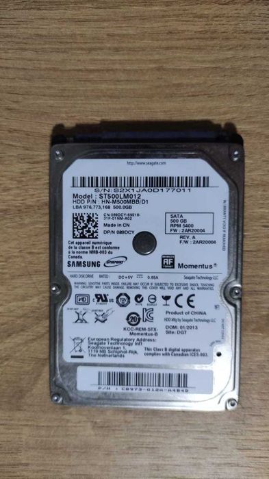 Жесткий диск для ноутбука на запчасти Seagate 500 Gb ST500LM012 (2.5)