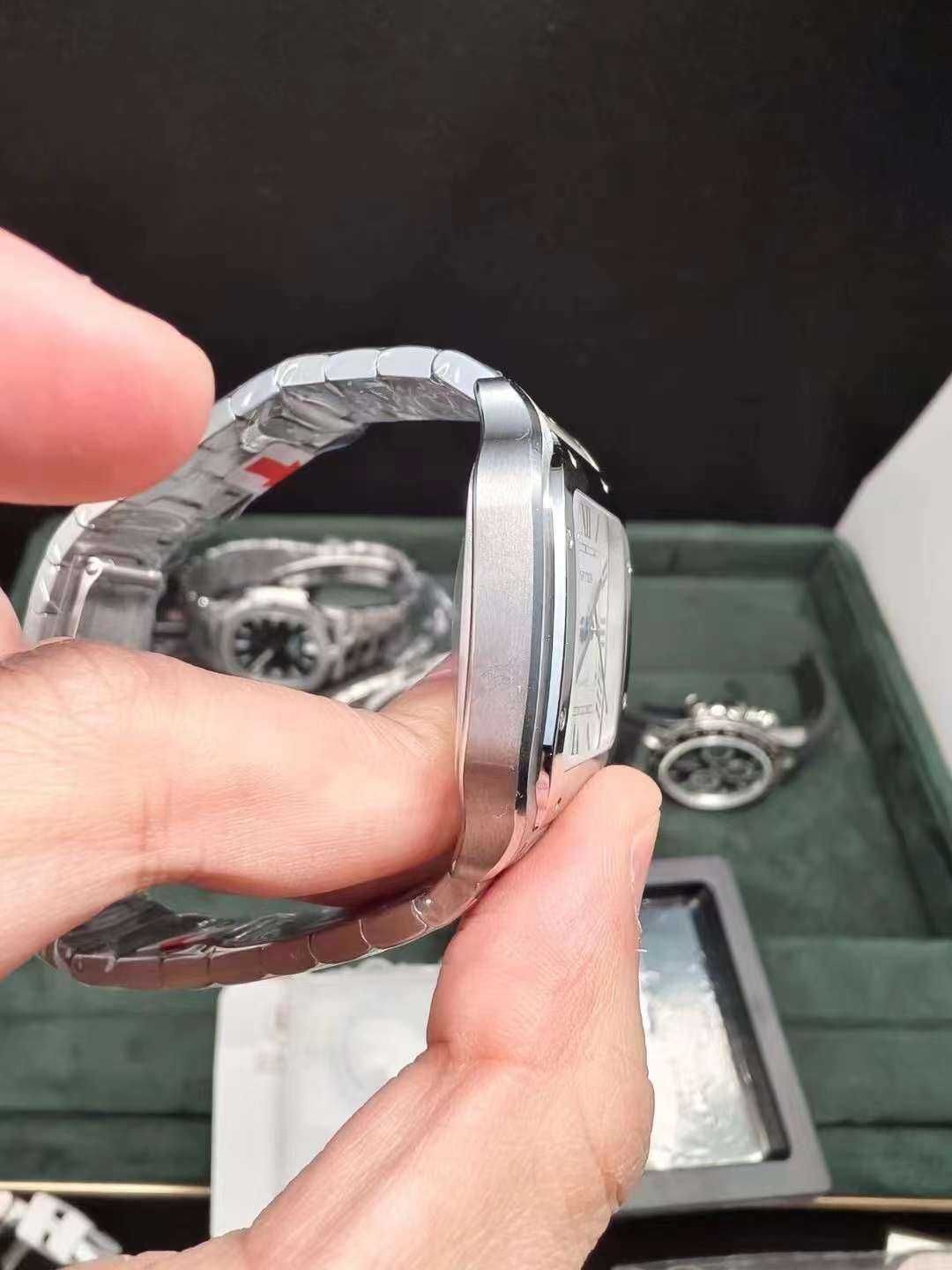 Cartier Santos 100 Argintiu