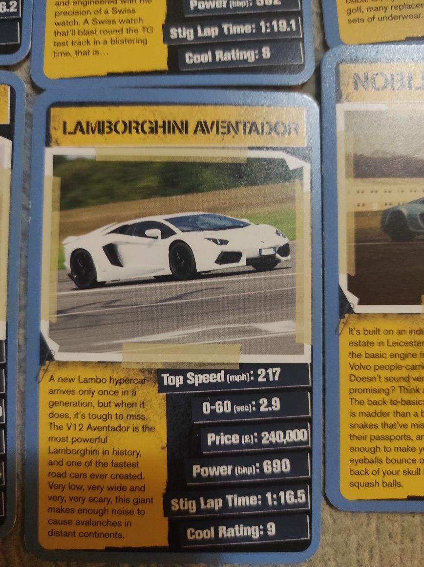 Cartonase Top Gear 2 (Top Trumps)