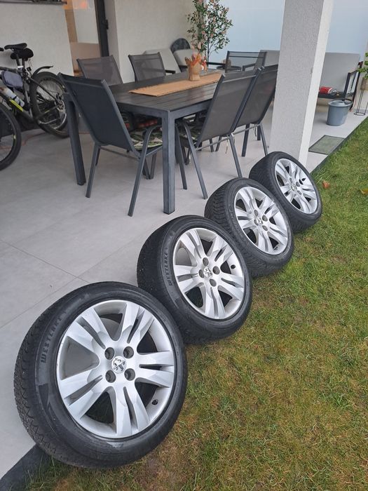 Jante peogeot 5008,3008, cu anvelope de iarna michelin