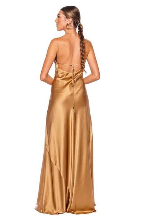 Rochie  Andres Otalora Columbia FW24  100% matase Hablame Mucho copper