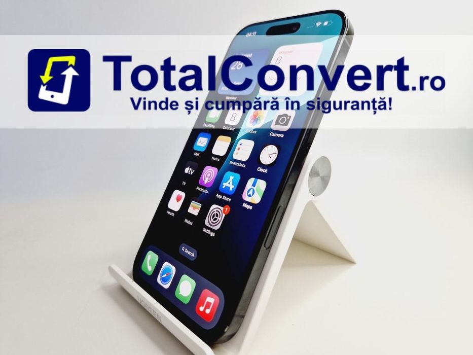 Apple iPhone 16 Pro 128GB Black Titanium, Garantie 24 luni | #R86139