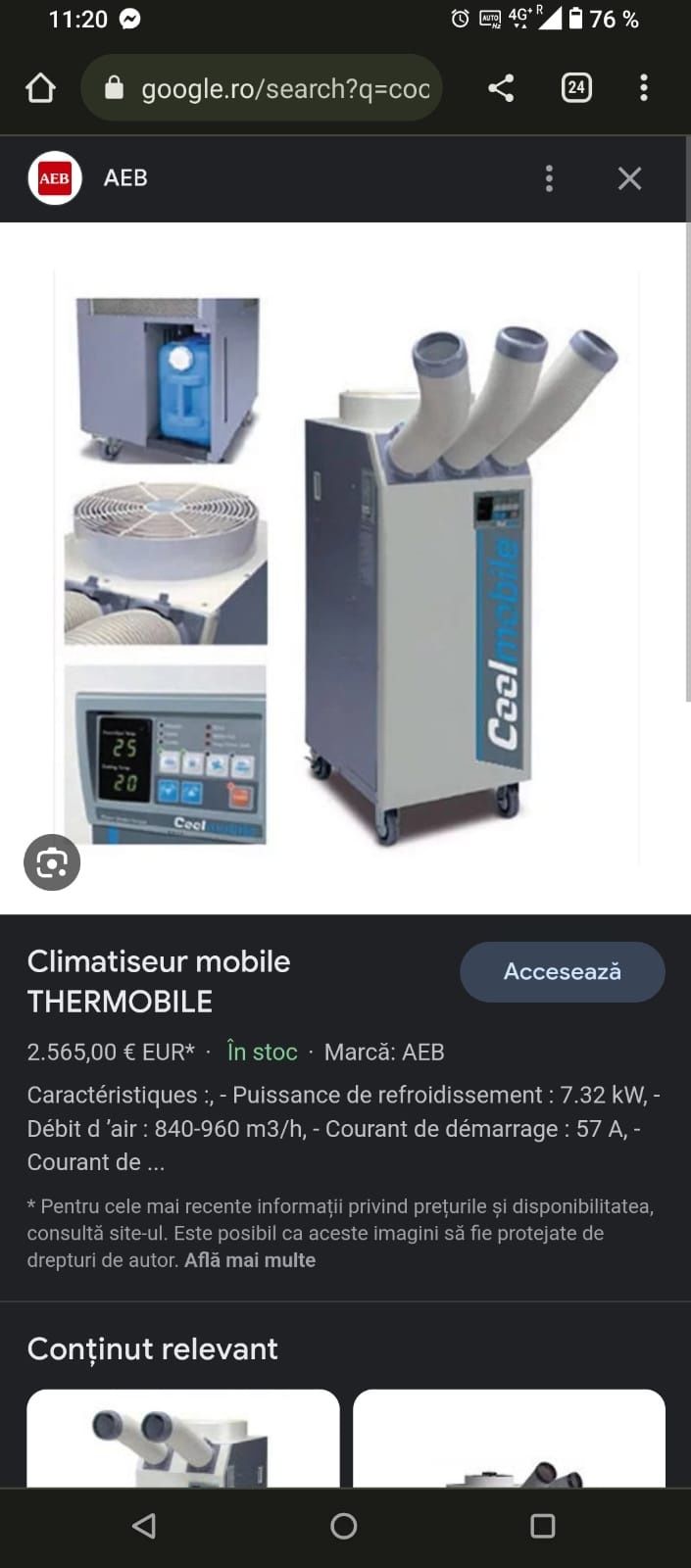 Climatizator mobil