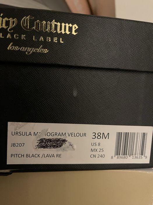 Juicy Couture оригинални кадифени дамски обувки 38