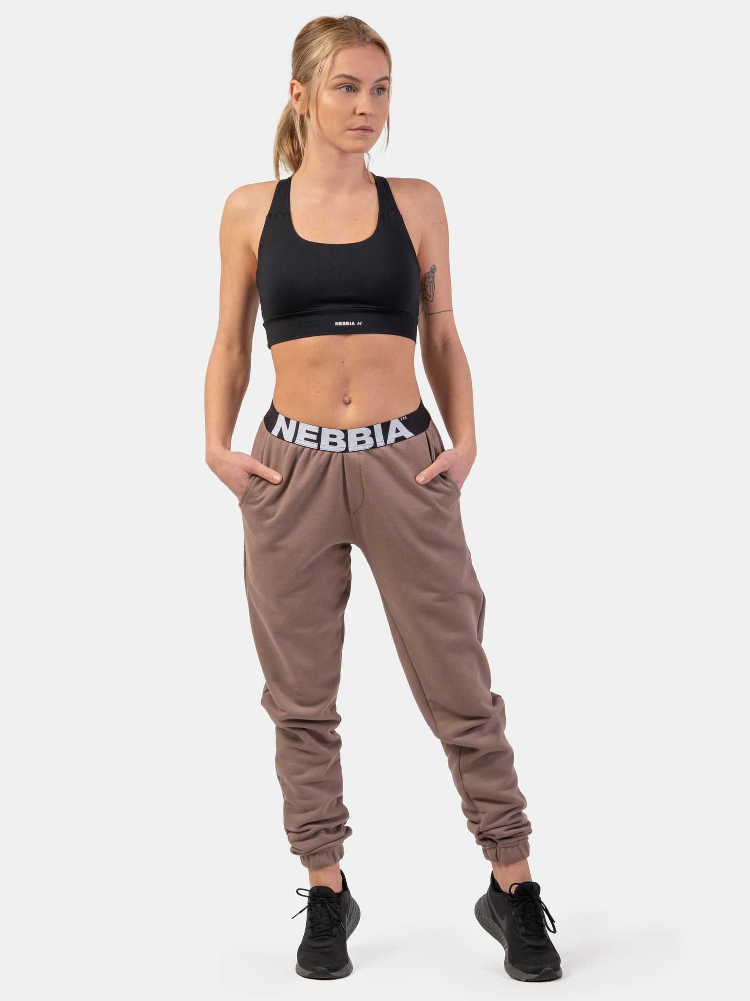 НОВ Nebbia Iconic Mid-Waist Sweatpants ОРИГИНАЛНО дамско долнище - S