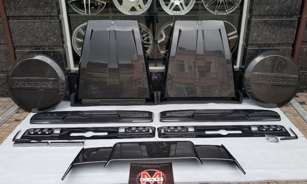 Спойлер карбон Mercedes G-class G350 G400 G500 G63 AMG W463A W464