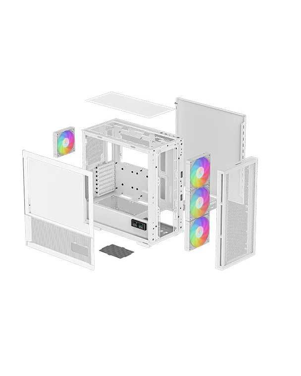 Кейс (корпус) Case Deepcool CH560 DIGITAL / WHITE / DISPLAY