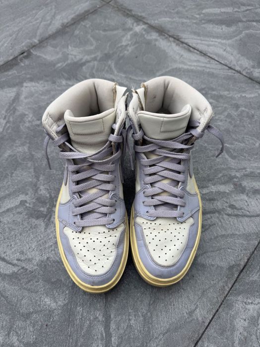 Air Jordan 1 Elevate High, in a purple and white colorway.