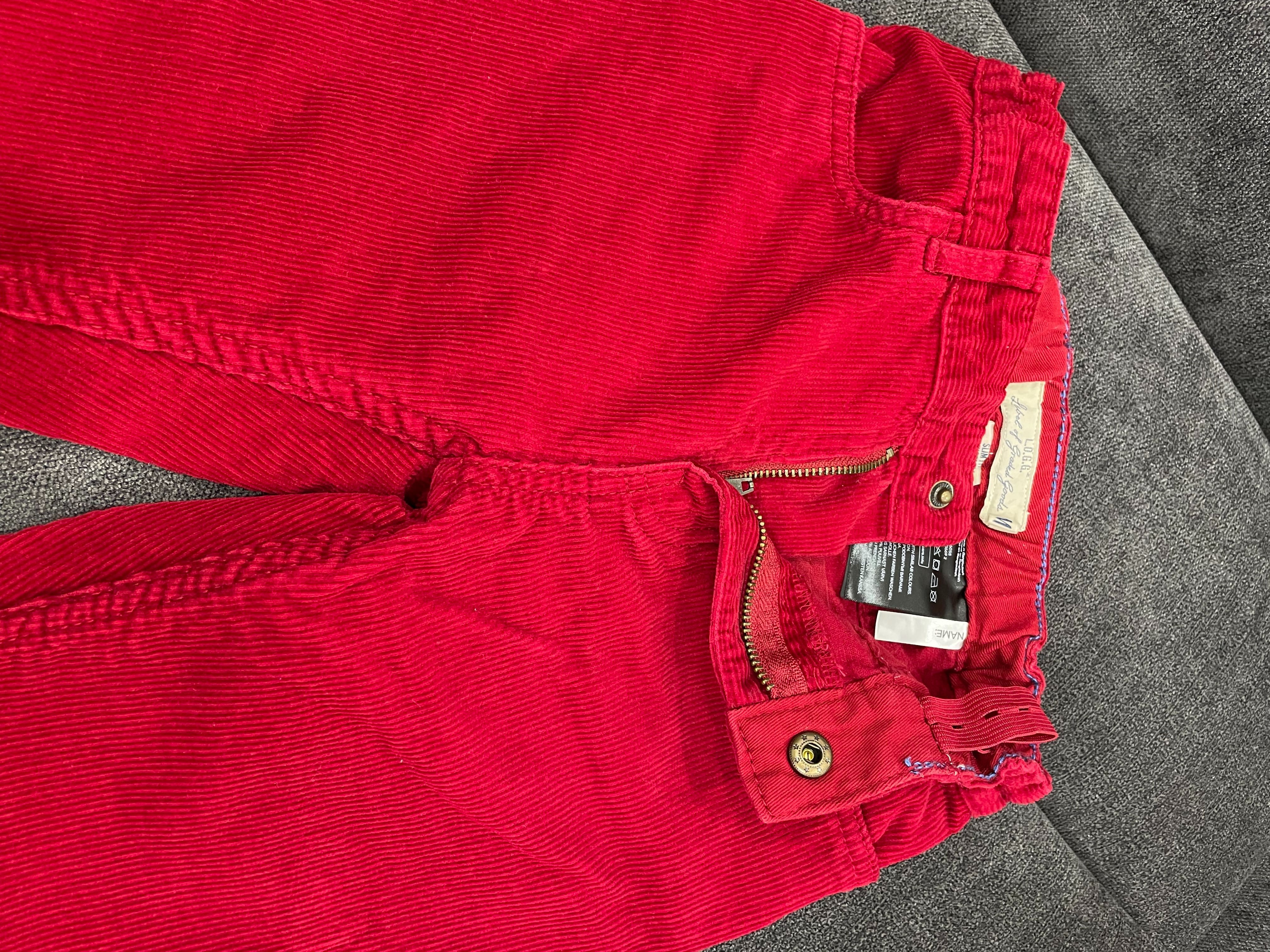 Детски джински в червен цвят