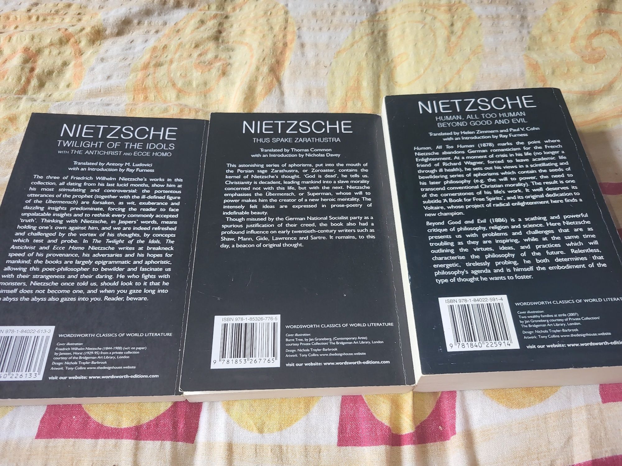 Ofer cărți filozofice de Friedrich Nietzsche în engleză