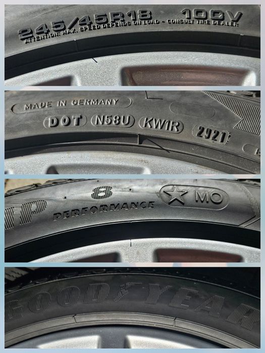 Jante BMW seria 5 G30 G31 facelift 245 45 18 echip iarna GoodYear 2021