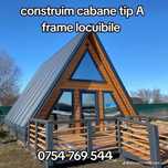 cabană tip a frame ideală pentru locuit relaxare sau afacere turistică