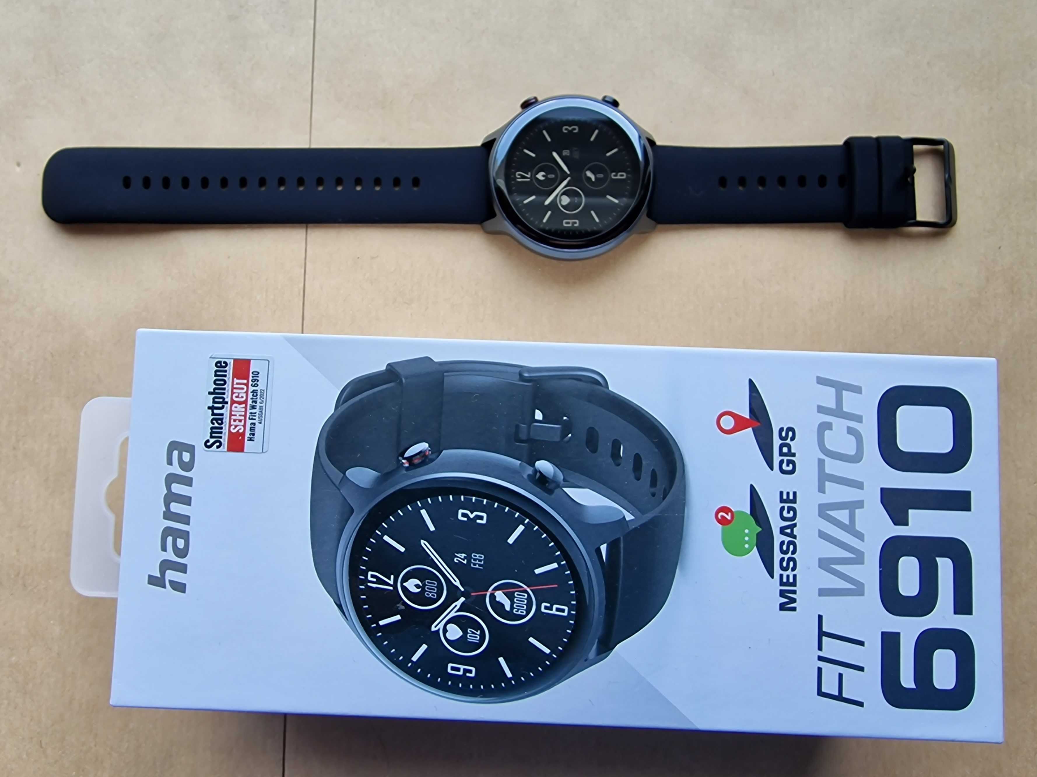 Смарт часовник Hama Fit Watch 6910, 1.28", GPS, Пулс, Кислород, IP68