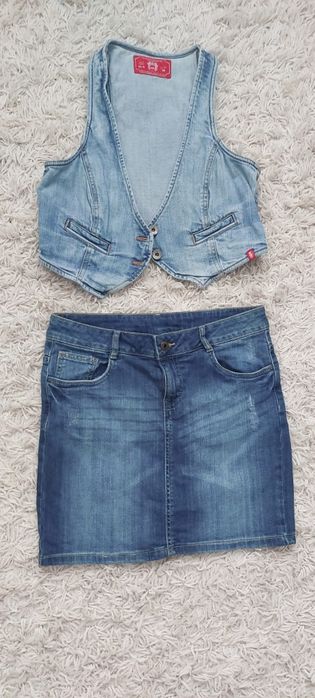 Fusta blugi ,vestuta,sarafan mărime s