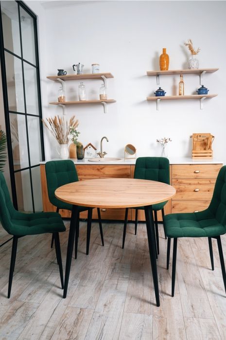 Стол круглый в стиле лофт