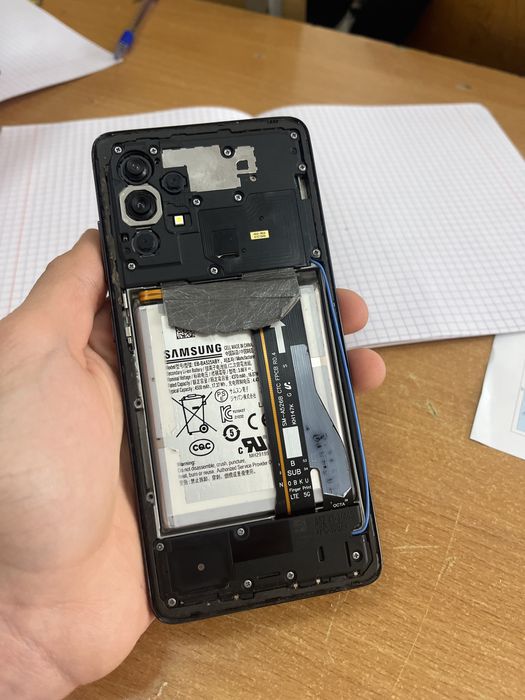 A52 без задней крышки работает идеялно