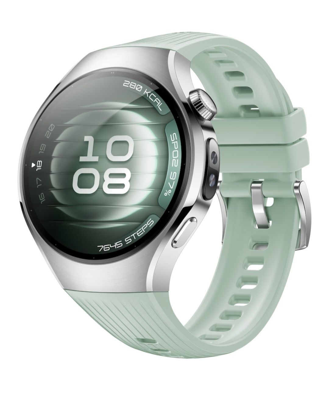 Smartwatch HUAWEI Watch 5, Stainless Steel Case with Light Green, 42mm