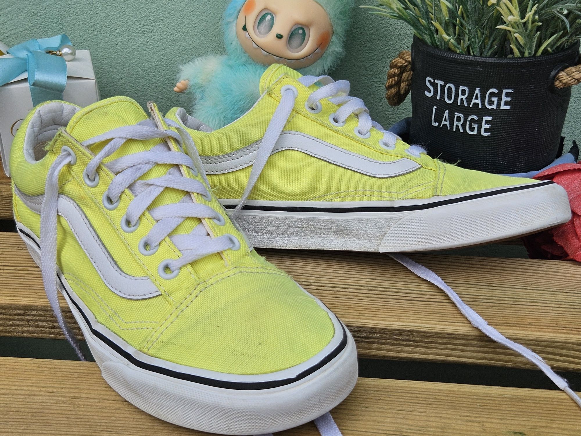Vans кецове в неоново жълто N37