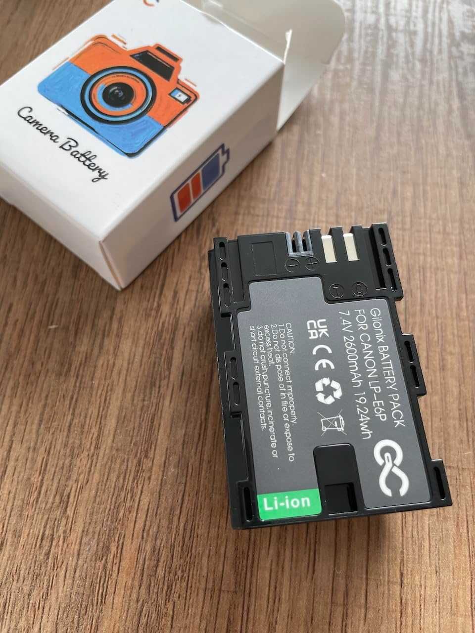 Акумулаторна литиево-йонна батерия Gilonix LP-E6P 2600mAh за Canon EOS