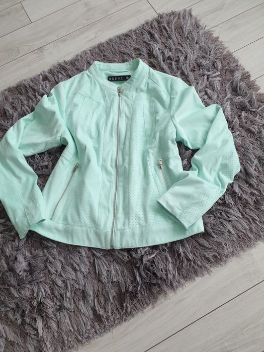 Geaca superba verde menta marime L