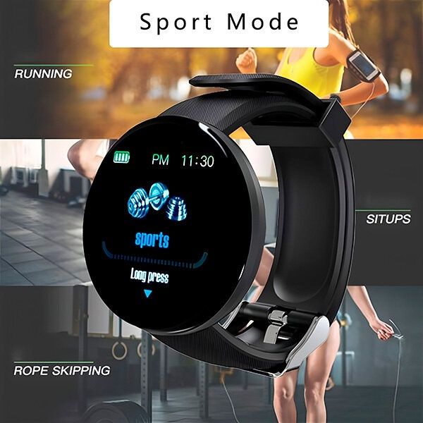 Смарт часовник, Smart Watch Black DZ09 със сим карта и камера, Черен