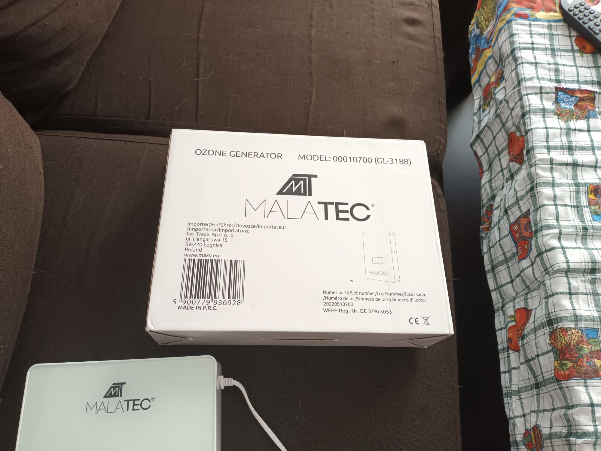 Продавам озонов генератор за дезинфекция Malatec
