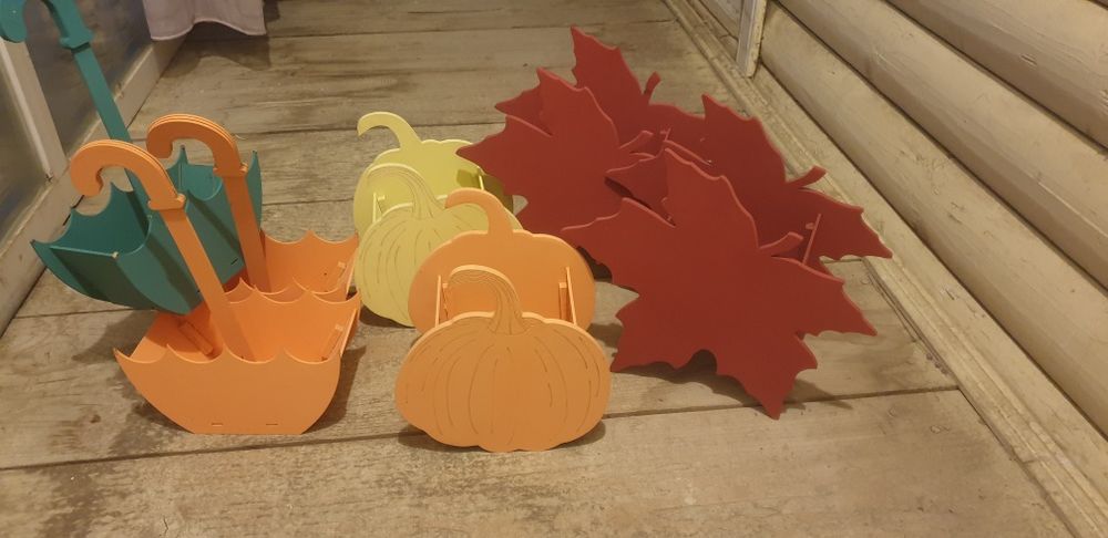 Set cutii lemn Toamna