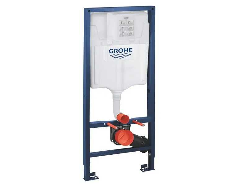 Структура за вграждане Grohe и конзолна тоалетна с биде City Rimless