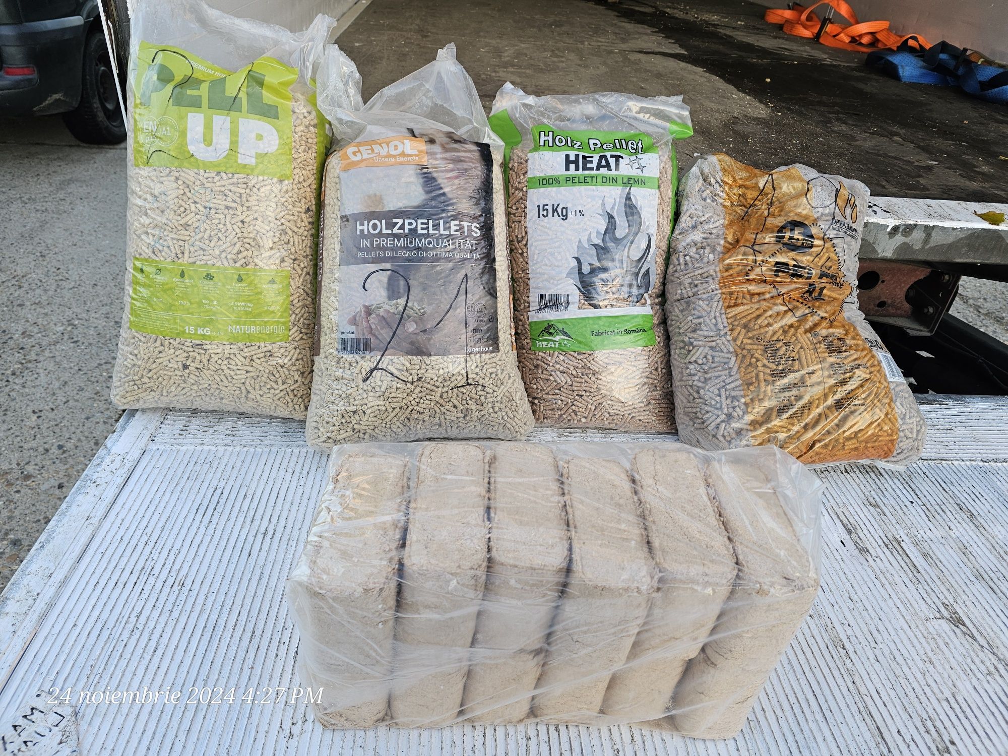 Peleti Pell up/ HS Timber/  Barlinek/Lemne paletizate/ Brichete ruf