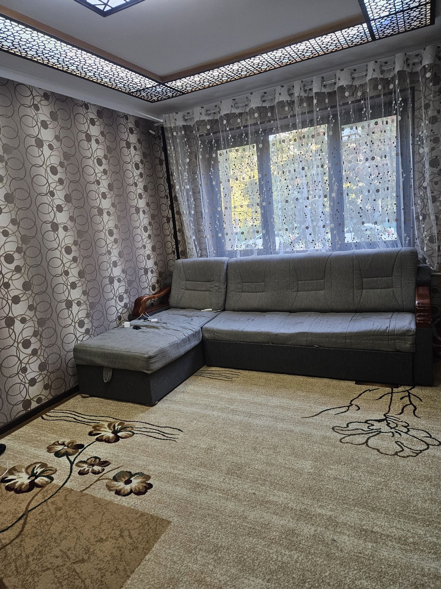 Мягкая мебель для гостинной комнаты  диван кровать с креслом.