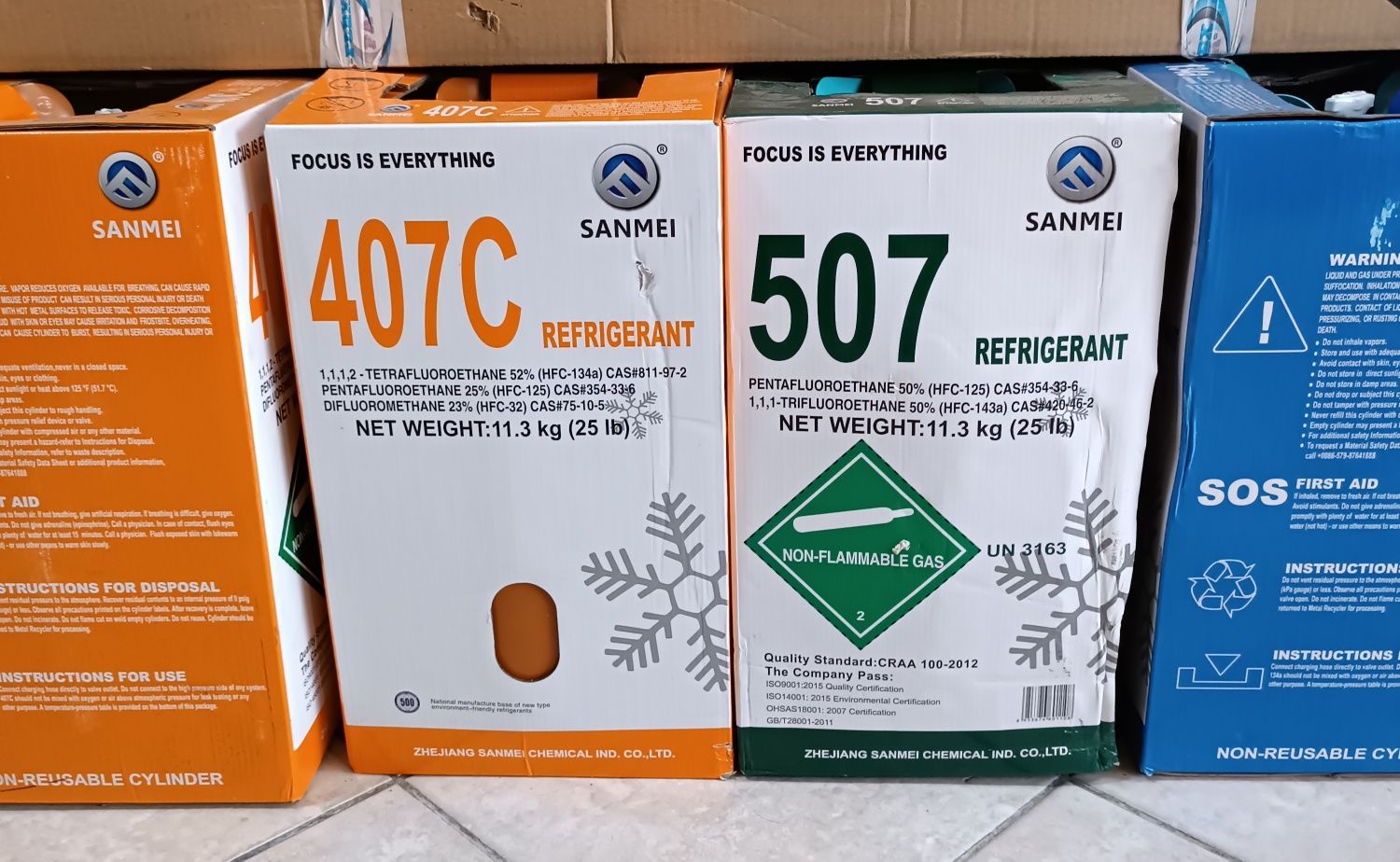 Фреон Хладагент R-404A , R134A, R507 , R407C , R410A