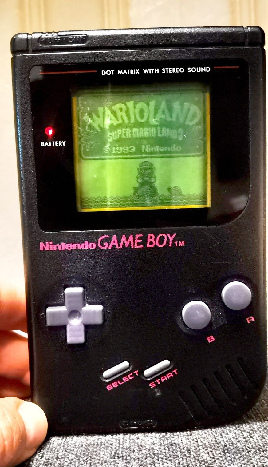 Nintendo Game Boy 1989 + Super Mario Land retro vintage de colecție