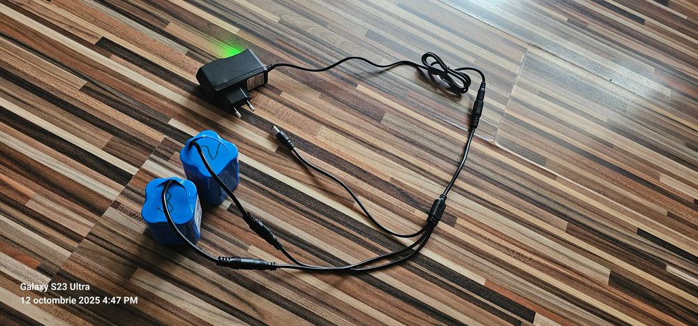 Kit 2 acumulatori + incarcator navomodel/barcuta nadit, 7,4V, 12000mAh