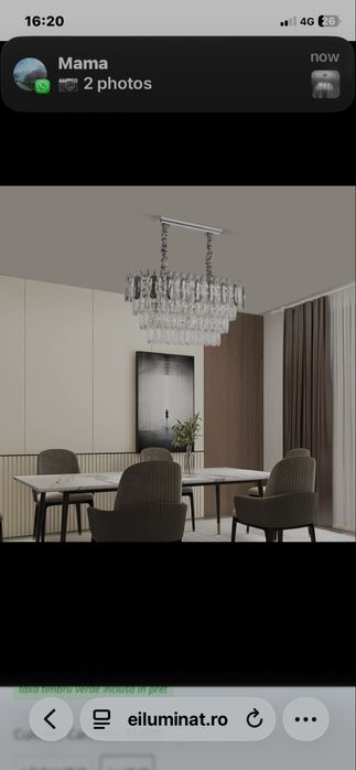 Candelabru cristal, stare perfecta