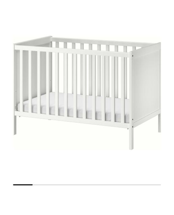 IKEA Бебешко Креватче 60x120 см Бяло SUNDVIK