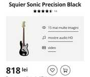 Chitară Bass Squier Sonic Precision