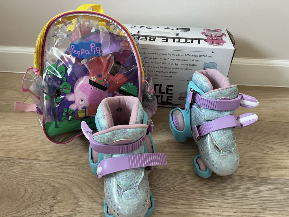 Role cu 4 roti Byox Little Beetle Frozen Girl XS/26-29/