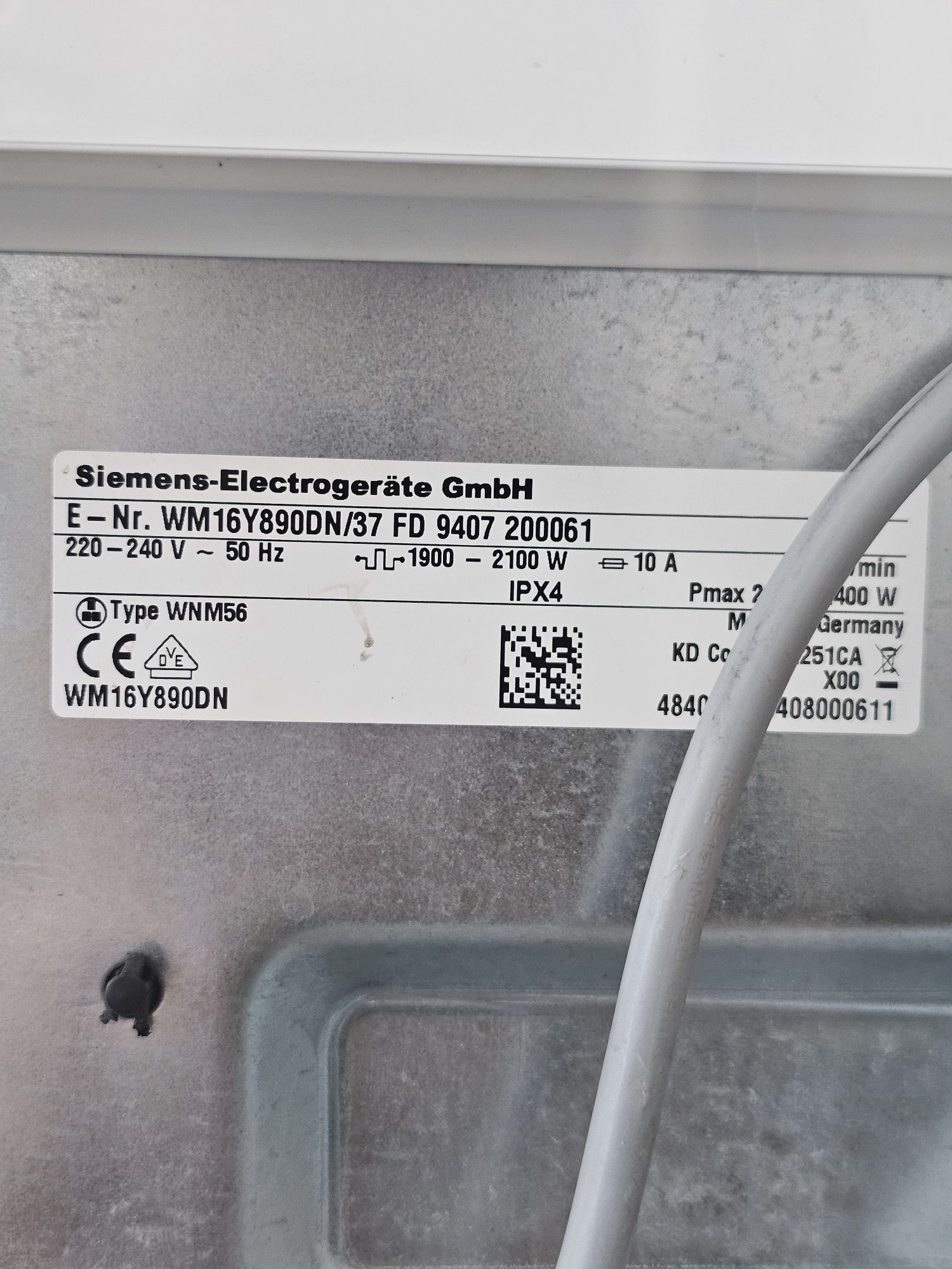 Пералня Siemens iQ800 i-Dos